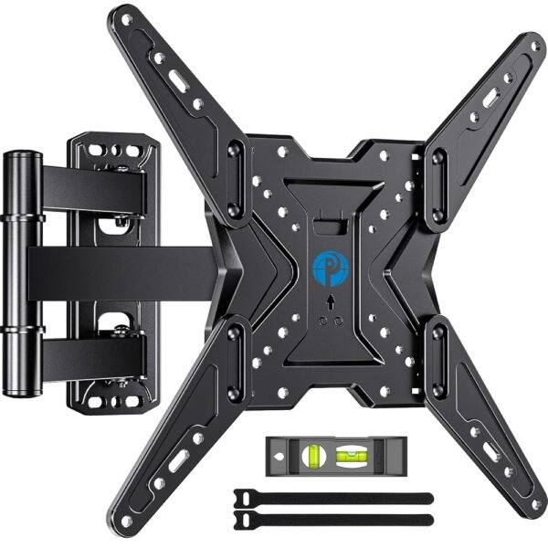 Pipishell Full Motion TV Wall Mount for Most 26-60 inch TVs, 55 inch Compatible, with Swivel, Tilt, Extension, Single Stud Articulating TV Mount Bracket, Holds up to 77 lbs, Max... Pipishell Full Motion TV Wall Mount for Most 26-60 inch TVs, 55 inch Compatible, with Swivel, Tilt, Extension, Single Stud Articulating TV Mount Bracket, Holds up to 77 lbs, Max...