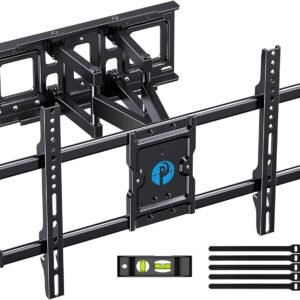 Pipishell Full Motion TV Wall Mount for Most 37-75 Inch TVs up to 132lbs, Wall Mount TV Bracket Articulating Swivel Tilt Extension Leveling Max VESA 600x400mm Fits 12/16" Wood... Pipishell Full Motion TV Wall Mount for Most 37-75 Inch TVs up to 132lbs, Wall Mount TV Bracket Articulating Swivel Tilt Extension Leveling Max VESA 600x400mm Fits 12/16" Wood...