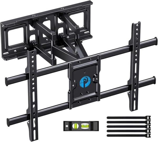 Pipishell Full Motion TV Wall Mount for Most 37-75 Inch TVs up to 132lbs, Wall Mount TV Bracket Articulating Swivel Tilt Extension Leveling Max VESA 600x400mm Fits 12/16" Wood... Pipishell Full Motion TV Wall Mount for Most 37-75 Inch TVs up to 132lbs, Wall Mount TV Bracket Articulating Swivel Tilt Extension Leveling Max VESA 600x400mm Fits 12/16" Wood...