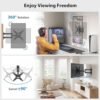 Pipishell Full Motion TV Wall Mount Review Best for 13 to 42 Inch Screens