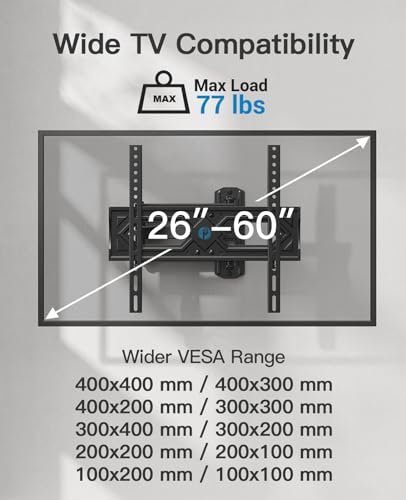 Pipishell Full Motion TV Wall Mount Review Best Heavy Duty Bracket for 26-60 Inch TVs Pipishell Full Motion TV Wall Mount Review Best Heavy Duty Bracket for 26-60 Inch TVs