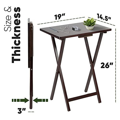 PJ Wood TV Trays Espresso Set Review Versatile Folding Snack Tables for Every Room PJ Wood TV Trays Espresso Set Review Versatile Folding Snack Tables for Every Room