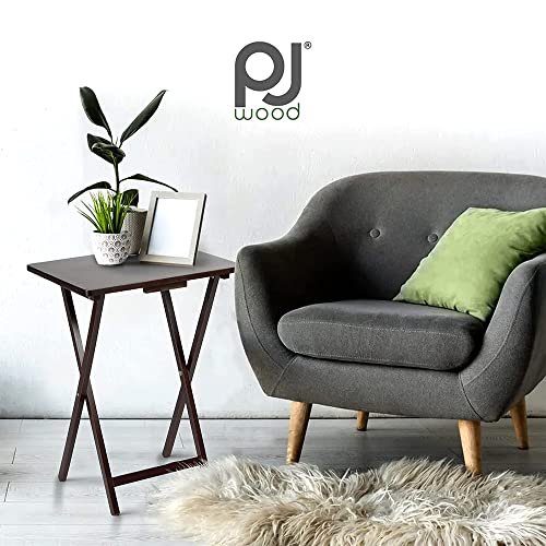 PJ Wood TV Trays Espresso Set Review Versatile Folding Snack Tables for Every Room PJ Wood TV Trays Espresso Set Review Versatile Folding Snack Tables for Every Room