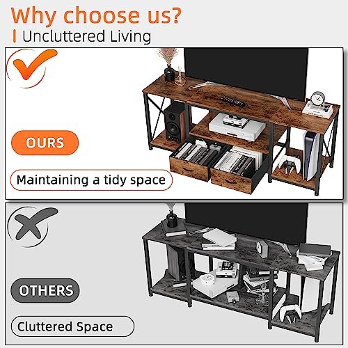 Review of GYIIYUO TV Stand with Fabric Drawers for Stylish Living Room Storage Review of GYIIYUO TV Stand with Fabric Drawers for Stylish Living Room Storage