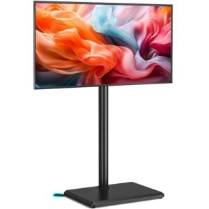 Rfiver Swivel Floor TV Stand with Mount for 32-60 inch TVs up to 88 lbs, Height Adjustable Tall TV Stand with Wood Base, Saving Space Design for Bedroom, Living Room and Corner,... Rfiver Swivel Floor TV Stand with Mount for 32-60 inch TVs up to 88 lbs, Height Adjustable Tall TV Stand with Wood Base, Saving Space Design for Bedroom, Living Room and Corner,...