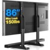 Rfiver Table Top TV Stand with Height Adjustable TV Legs, TV Stands Base with Cable Management for Most 37 to 86 Inch Flat or Curved TVs, Steel TV Feet Holds up to 150 lbs, Max... Rfiver Table Top TV Stand with Height Adjustable TV Legs, TV Stands Base with Cable Management for Most 37 to 86 Inch Flat or Curved TVs, Steel TV Feet Holds up to 150 lbs, Max...
