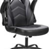 Sweetcrispy Computer Gaming Desk Chair - Ergonomic PU Leather with Comfy Lumbar Support, Height Adjustable Rolling Desk with Flip-up Armrests, for Home and Office Sweetcrispy Computer Gaming Desk Chair - Ergonomic PU Leather with Comfy Lumbar Support, Height Adjustable Rolling Desk with Flip-up Armrests, for Home and Office