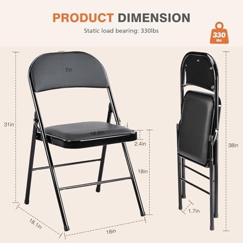 Sweetcrispy Folding Chairs Review 12 Pack PU Leather Comfortable and Durable Seating Sweetcrispy Folding Chairs Review 12 Pack PU Leather Comfortable and Durable Seating