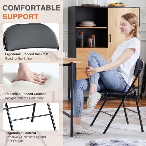Sweetcrispy Folding Chairs Review 12 Pack PU Leather Comfortable and Durable Seating Sweetcrispy Folding Chairs Review 12 Pack PU Leather Comfortable and Durable Seating