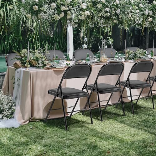 Sweetcrispy Folding Chairs Review 12 Pack PU Leather Comfortable and Durable Seating Sweetcrispy Folding Chairs Review 12 Pack PU Leather Comfortable and Durable Seating