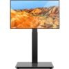 TAVR Universal Floor TV Stand Base for 32-74 Inch TVs up to 110 Lbs with Swivel Height Adjustable Mount, Black Tempered Glass Base for Media Storage and Space Saving TAVR Universal Floor TV Stand Base for 32-74 Inch TVs up to 110 Lbs with Swivel Height Adjustable Mount, Black Tempered Glass Base for Media Storage and Space Saving
