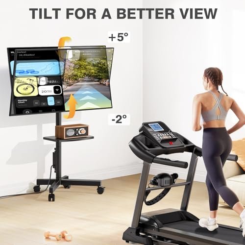 TVON Mobile TV Stand Review Best Rolling TV Cart with Power Outlet and Tilt Adjustment TVON Mobile TV Stand Review Best Rolling TV Cart with Power Outlet and Tilt Adjustment