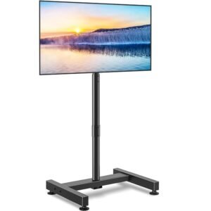 TVON TV Floor Stand for 13-50 inch LCD LED Flat/Curved Panel Screen TVs up to 44 lbs, Height Adjustable TV Stand Mount with VESA 200x200, Portable TV Stand for Bedroom, Dorm... TVON TV Floor Stand for 13-50 inch LCD LED Flat/Curved Panel Screen TVs up to 44 lbs, Height Adjustable TV Stand Mount with VESA 200x200, Portable TV Stand for Bedroom, Dorm...