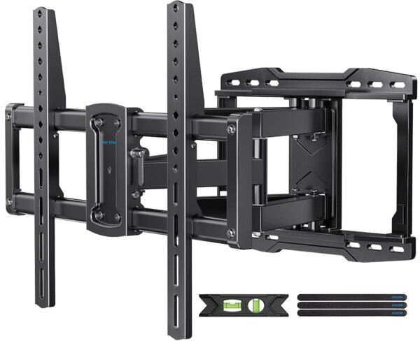 UL Listed Full Motion TV Wall Mount Bracket for Most 37-86 inch TVs, Swivel Tilt Extension Level TV Mount, Max VESA 600x400mm, Holds up to 132lbs & 16" Wood Studs with Hole... UL Listed Full Motion TV Wall Mount Bracket for Most 37-86 inch TVs, Swivel Tilt Extension Level TV Mount, Max VESA 600x400mm, Holds up to 132lbs & 16" Wood Studs with Hole...