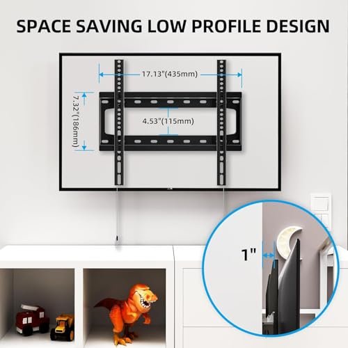 Universal Low Profile TV Wall Mount Review HOME VISION 8401 for 26-65 Inch TVs