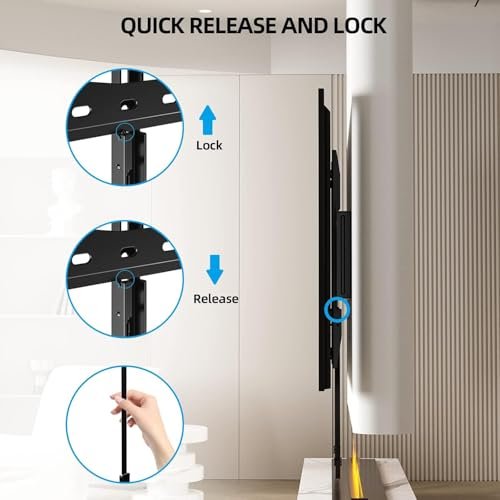 Universal Low Profile TV Wall Mount Review HOME VISION 8401 for 26-65 Inch TVs