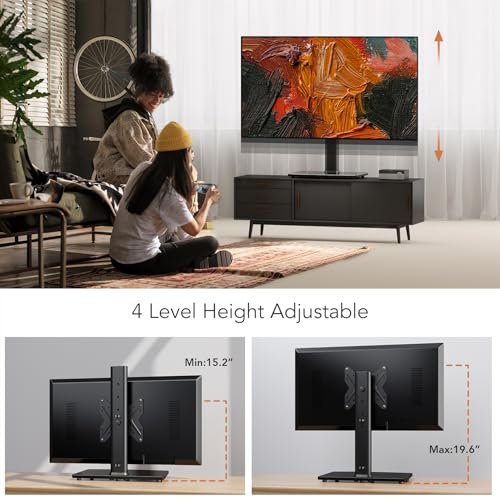 Universal Swivel TV Stand Hemudu Review Height Adjustable Heavy Duty Base Universal Swivel TV Stand Hemudu Review Height Adjustable Heavy Duty Base