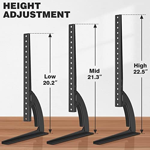 Universal Table Top TV Stand Review TAVR Furniture Adjustable Black Metal Legs Universal Table Top TV Stand Review TAVR Furniture Adjustable Black Metal Legs
