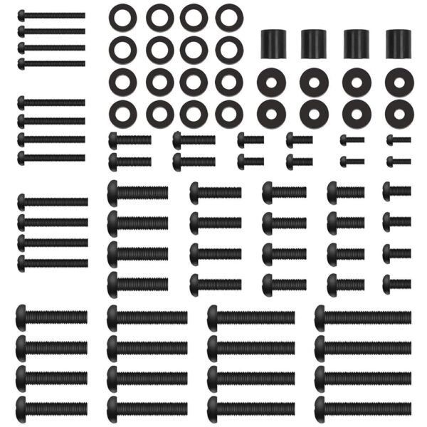 Universal TV Mounting Hardware Kit Fits Most TVs up to 80 inches, VESA Wall Mount M4, M5, M6, M8 Screws, Spacers and Washers, Works with Most TV/Monitor Mounts, PGUHP2, Black Universal TV Mounting Hardware Kit Fits Most TVs up to 80 inches, VESA Wall Mount M4, M5, M6, M8 Screws, Spacers and Washers, Works with Most TV/Monitor Mounts, PGUHP2, Black