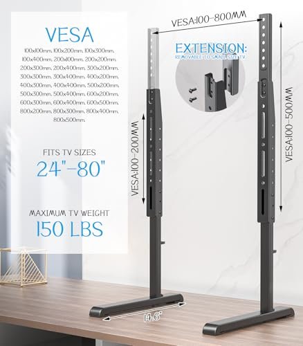 Universal TV Stand AX WABER Review Height Adjustable Tabletop Mount for 24 to 77 Inch TVs Universal TV Stand AX WABER Review Height Adjustable Tabletop Mount for 24 to 77 Inch TVs
