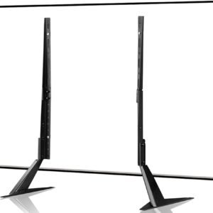 Universal TV Stand, Metal TV Legs for 20-65 inch LCD/LED/OLED/Plasma Flat&Curved Screen TV Height Adjustment with VESA 75x75mm to 800x500mm Max ML1760 Universal TV Stand, Metal TV Legs for 20-65 inch LCD/LED/OLED/Plasma Flat&Curved Screen TV Height Adjustment with VESA 75x75mm to 800x500mm Max ML1760