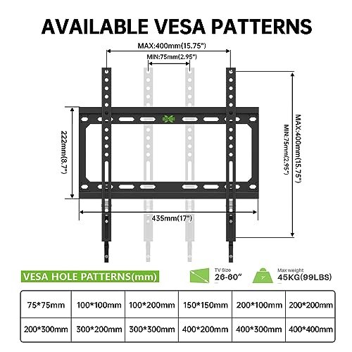 USX MOUNT Fixed TV Wall Mount Review Best Space Saving Bracket for 26 to 60 Inch TVs USX MOUNT Fixed TV Wall Mount Review Best Space Saving Bracket for 26 to 60 Inch TVs