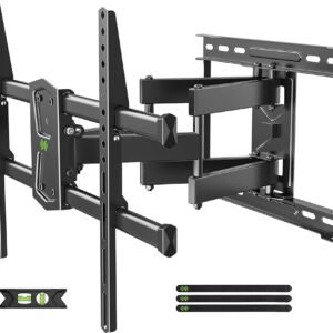USX MOUNT Full Motion TV Wall Mount for 42-80 Inch TVs up to 132lbs, Wall Mount TV Bracket with Articulating Swivel Tilt Extension Leveling, Max VESA 600x400mm Fits 12/16" Wood... USX MOUNT Full Motion TV Wall Mount for 42-80 Inch TVs up to 132lbs, Wall Mount TV Bracket with Articulating Swivel Tilt Extension Leveling, Max VESA 600x400mm Fits 12/16" Wood...