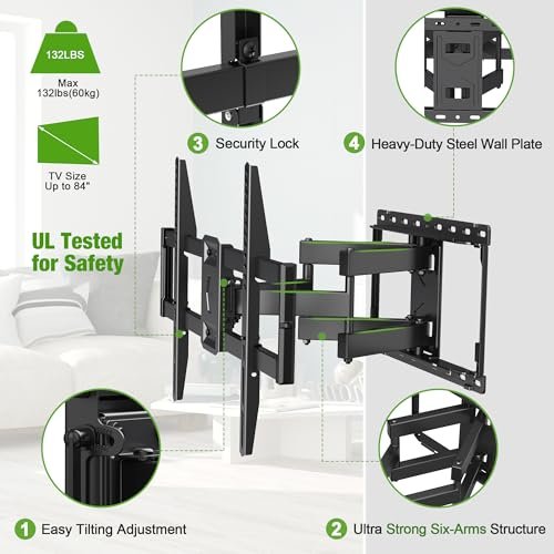 USX MOUNT Full Motion TV Wall Mount Review Best for 42 to 86 Inch TVs USX MOUNT Full Motion TV Wall Mount Review Best for 42 to 86 Inch TVs
