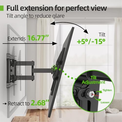 USX MOUNT Full Motion TV Wall Mount Review for 42-80 Inch TVs with Swivel and Tilt USX MOUNT Full Motion TV Wall Mount Review for 42-80 Inch TVs with Swivel and Tilt