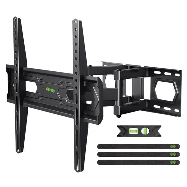 USX MOUNT TV Wall Mount for 32-65 inch Flat Screen/LED/4K up to 110lbs, Full Motion TV Mount Bracket with Swivel & Tilt Articulating Dual Arms, Max VESA 400x400mm, Fits 12/16"...