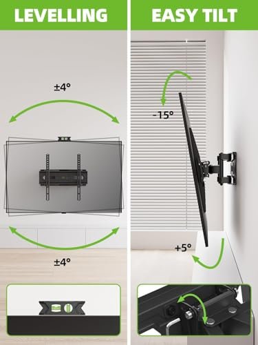 USX MOUNT TV Wall Mount Review Best Full Motion Bracket for 32-65 Inch TVs