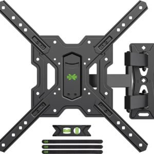 USX MOUNT UL Listed Full Motion TV Mount, Swivel Articulating Tilt TV Wall Mount for 26-55Inch LED, 4K, Wall Mount Bracket with VESA 400x400mm Up to 77lbs, Perfect Center Design... USX MOUNT UL Listed Full Motion TV Mount, Swivel Articulating Tilt TV Wall Mount for 26-55Inch LED, 4K, Wall Mount Bracket with VESA 400x400mm Up to 77lbs, Perfect Center Design...