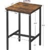 VASAGLE Bar Table Review Versatile Rustic Brown High Top Pub Table for Small Spaces VASAGLE Bar Table Review Versatile Rustic Brown High Top Pub Table for Small Spaces