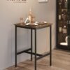 VASAGLE Bar Table Review Versatile Rustic Brown High Top Pub Table for Small Spaces VASAGLE Bar Table Review Versatile Rustic Brown High Top Pub Table for Small Spaces