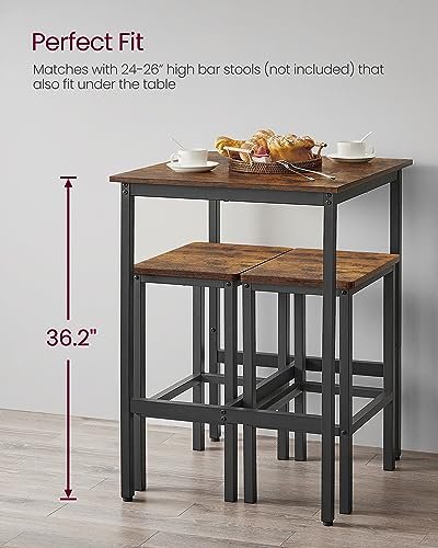 VASAGLE Bar Table Review Versatile Rustic Brown High Top Pub Table for Small Spaces VASAGLE Bar Table Review Versatile Rustic Brown High Top Pub Table for Small Spaces