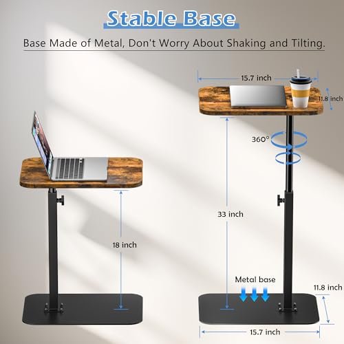 Versatile Side Table Sofa Tray Review HzTinT Adjustable Height Swivel TV Tray Versatile Side Table Sofa Tray Review HzTinT Adjustable Height Swivel TV Tray