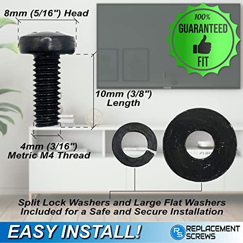VESA Compatible TV Mount Screws ReplacementScrews M4 10mm Review for Secure Installation VESA Compatible TV Mount Screws ReplacementScrews M4 10mm Review for Secure Installation