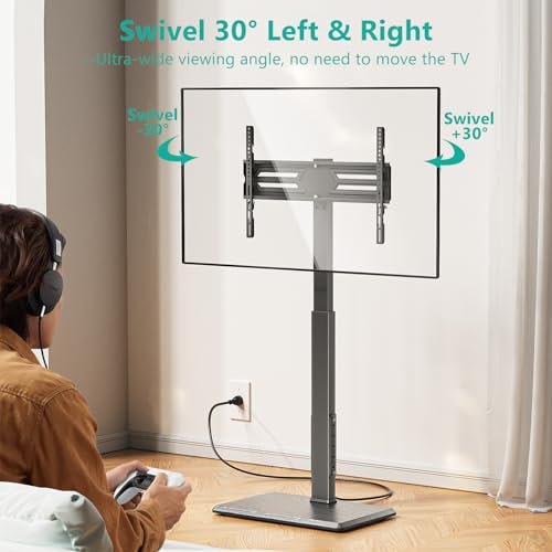 WALI Floor TV Stand Review with Power Outlet Swivel Adjustable for 32-75 Inch TVs WALI Floor TV Stand Review with Power Outlet Swivel Adjustable for 32-75 Inch TVs