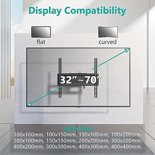 WALI Full Motion TV Wall Mount Review for Best 32-70 Inch TVs Stability