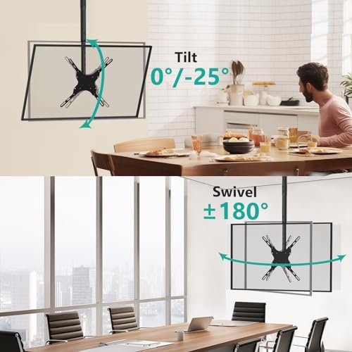 WALI TV Ceiling Mount CM2665 Review Best Adjustable Bracket for 26 to 65 Inch Displays