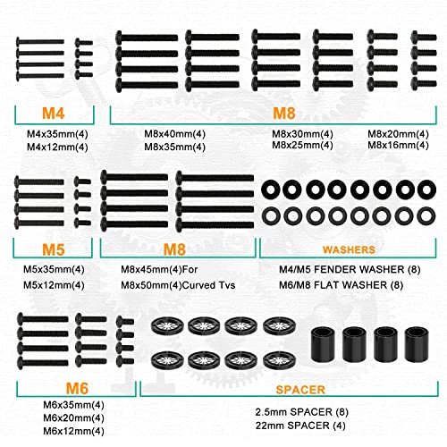 WALI Universal TV Mounting Hardware Kit Review Best Screws and Spacers for TVs WALI Universal TV Mounting Hardware Kit Review Best Screws and Spacers for TVs