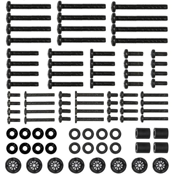 WALI Universal TV Mounting Hardware Kit Set Includes M4 M5 M6 M8 TV Screws and Spacer Fit Most TVs up to 80 inch (UVSP), Black WALI Universal TV Mounting Hardware Kit Set Includes M4 M5 M6 M8 TV Screws and Spacer Fit Most TVs up to 80 inch (UVSP), Black