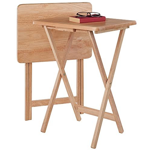 Winsome Alex TV Trays Review Durable Natural Wood Foldable Snack Tables Winsome Alex TV Trays Review Durable Natural Wood Foldable Snack Tables