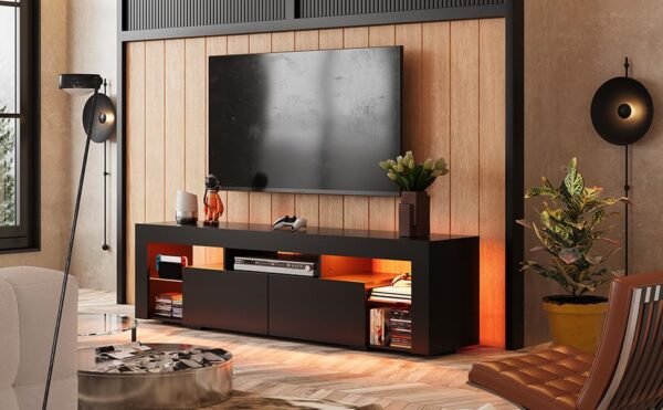 WLIVE 63 Inch TV Stand Review Modern LED Entertainment Center for Large TVs WLIVE 63 Inch TV Stand Review Modern LED Entertainment Center for Large TVs