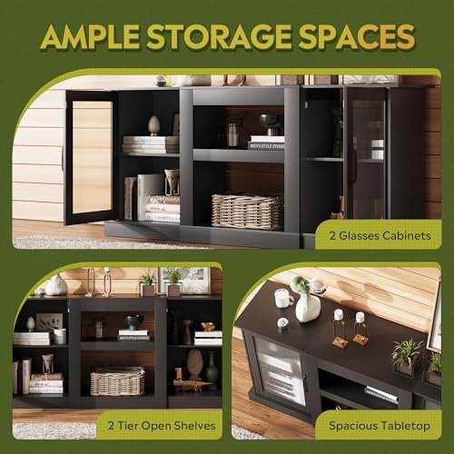 WLIVE Retro TV Stand 58 Inch Review Spacious Storage and Vintage Charm WLIVE Retro TV Stand 58 Inch Review Spacious Storage and Vintage Charm