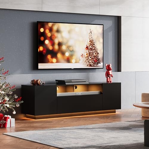 WLIVE TV Stand Review Best Entertainment Center for 65 Inch TVs with LED Lighting WLIVE TV Stand Review Best Entertainment Center for 65 Inch TVs with LED Lighting
